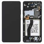 Ecran Samsung S21 Ultra (G998) Phantom Black Original GH82-24591A.