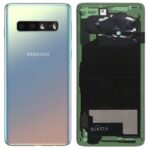 Capac Spate Samsung S10 (G973) Silver Original GH82-18381G.