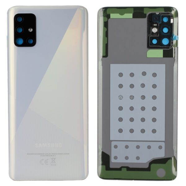 Capac Spate Samsung Galaxy A51 A515 Alb Original GH82-21653A.
